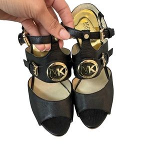 Michael Kors ankle strap platform sandals